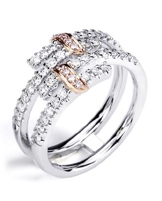 1/2 Carat TW Diamond Geometric Ring