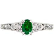 Vintage Style Emerald Ring
