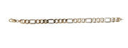 Two-Tone Figaro Bracelet