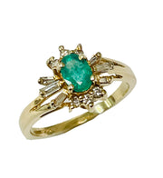Emerald & Diamond Ring