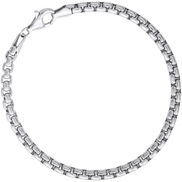 Sterling Silver Bead Charm Bracelet