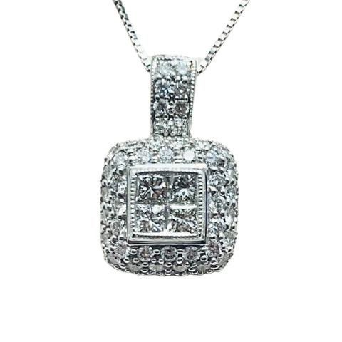 .91 TW Contemporary Diamond Pendant