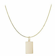 Engravable tag pendant 18 in chain