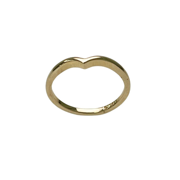 14 Karat Gold Curved Band