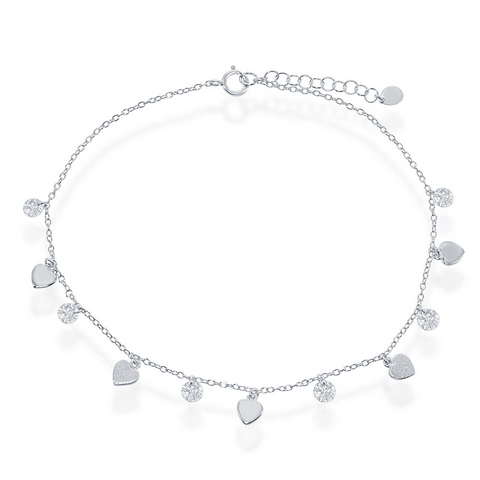 Sterling Silver Heart Bracelet