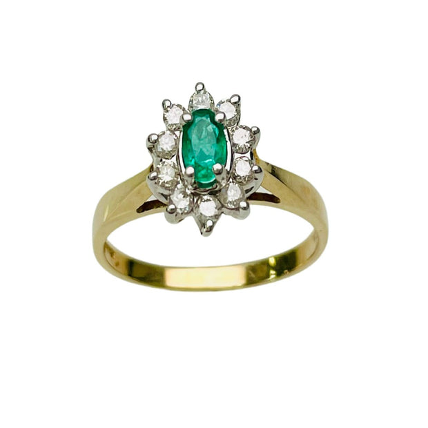 Emerald & Diamond Ring