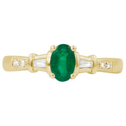 Emerald & Diamond Ring.