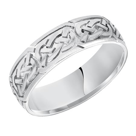 Celtic Braid Designed Wedding Band