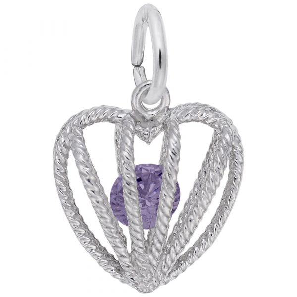 Embraced with Love February Stone Charm