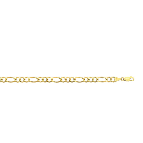 4.38mm Figaro Chain