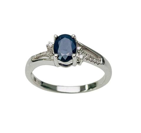 Sapphire & Diamond Ring