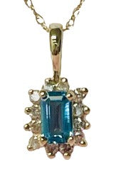 Blue Topaz Pendant