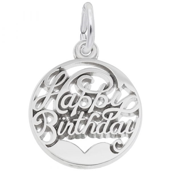 Happy Birthday Open Disc Charm