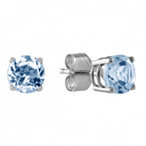 Blue Topaz Studs