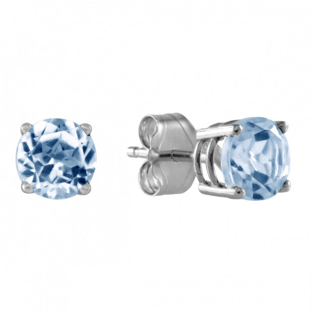 Blue Topaz Studs