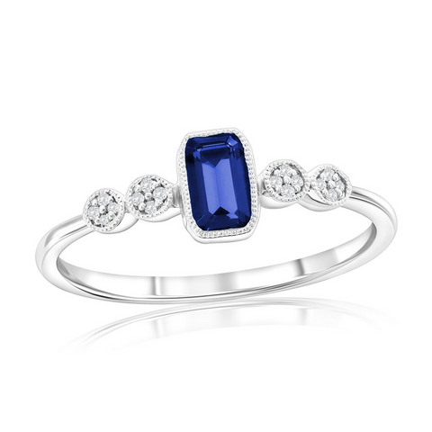 Sterling Sapphire Ring