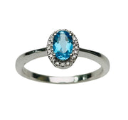 Blue Topaz Fashion Ring