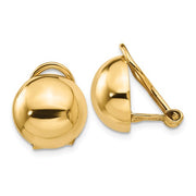 Half-Ball Non-Pierced Earrings