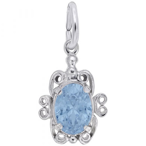 Sterling Silver March Birthstone